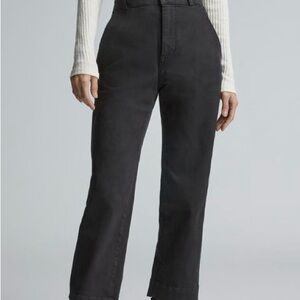 Everlane The Organic Straight Leg Pant Black Size 6